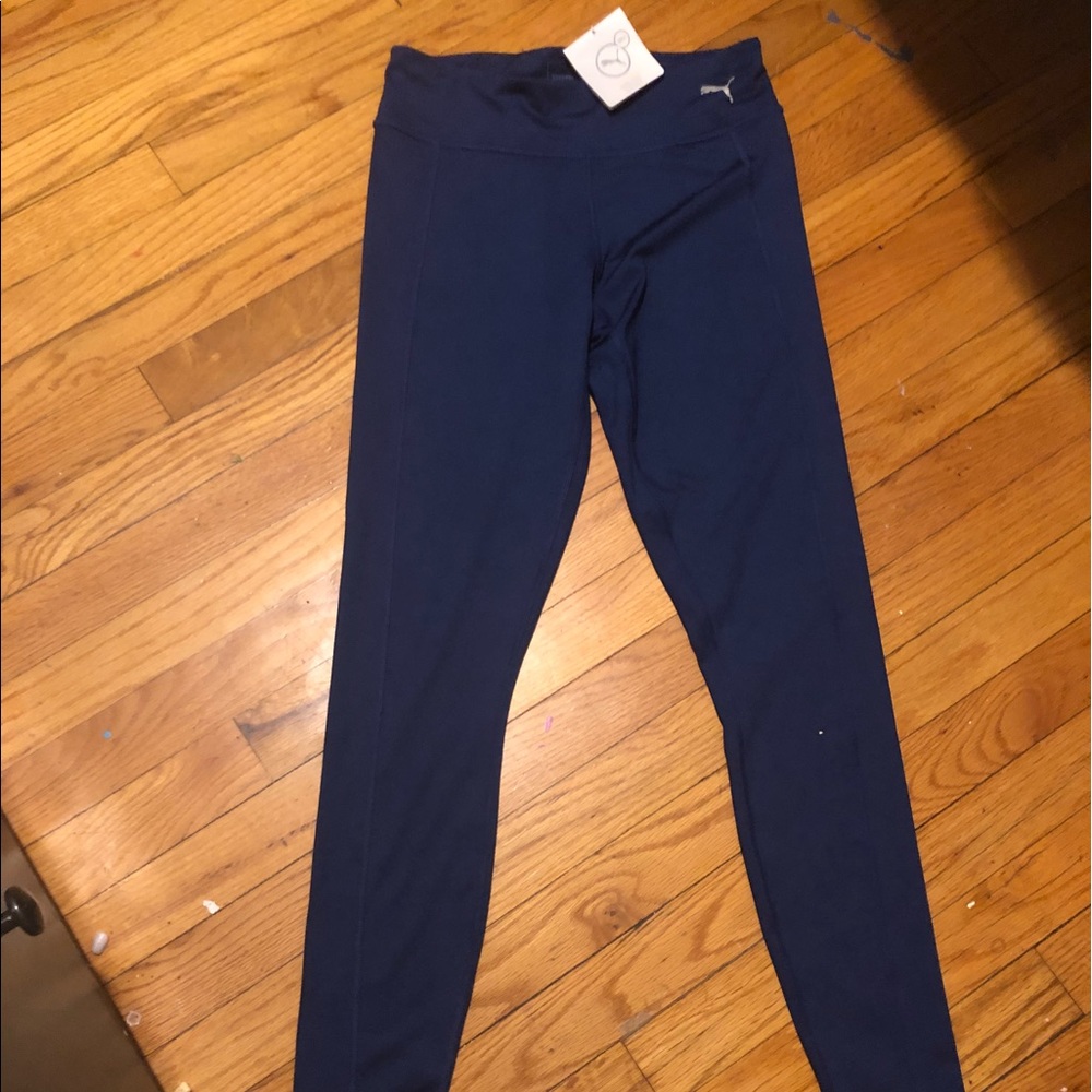 Long blue puma sports leggings